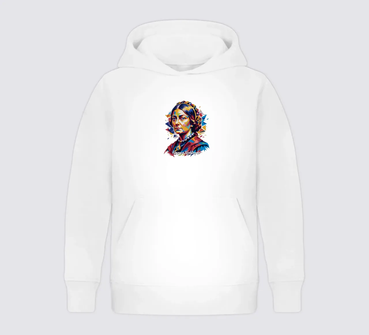 Florence Nightingale in WPAP Pop Art felpa bambino con cappuccio da vectorartnesia
