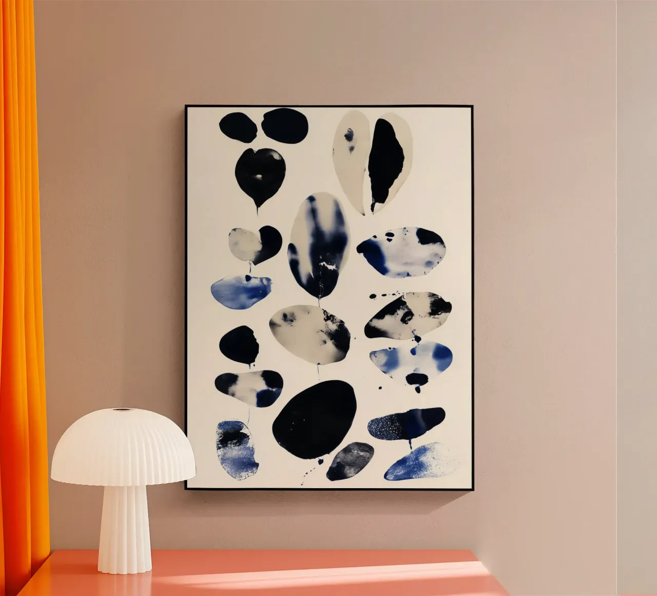 Formes d'encre flottantes plexiglas de Seed & Signal