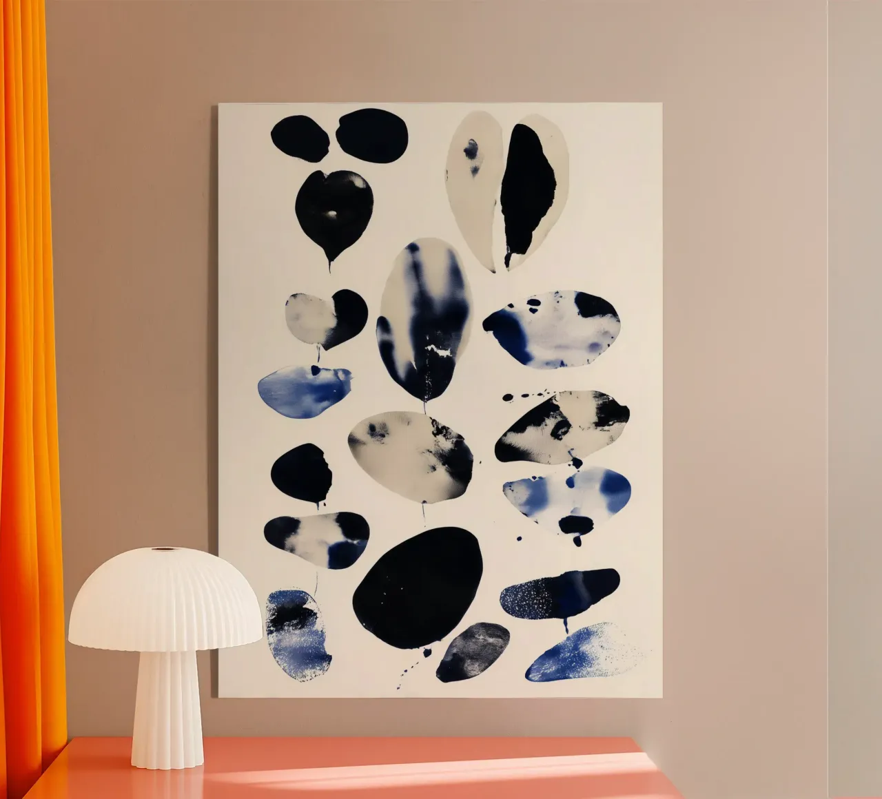 Formes d'encre flottantes plexiglas de Seed & Signal