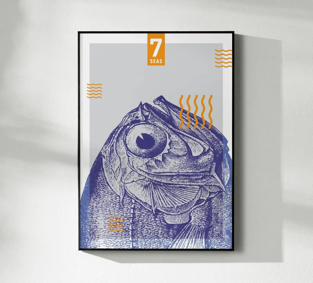 Fish plexiglas de 7 Seas