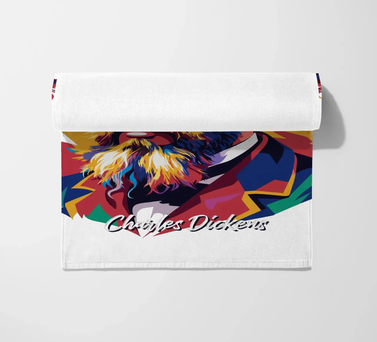 Charles Dickens in WPAP Pop Art telo mare da vectorartnesia