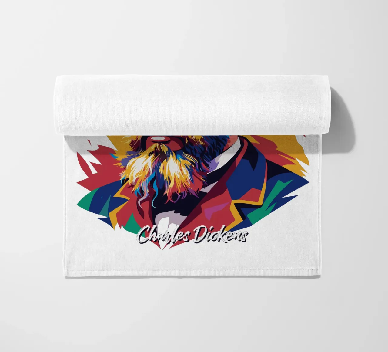 Charles Dickens in WPAP Pop Art telo mare da vectorartnesia