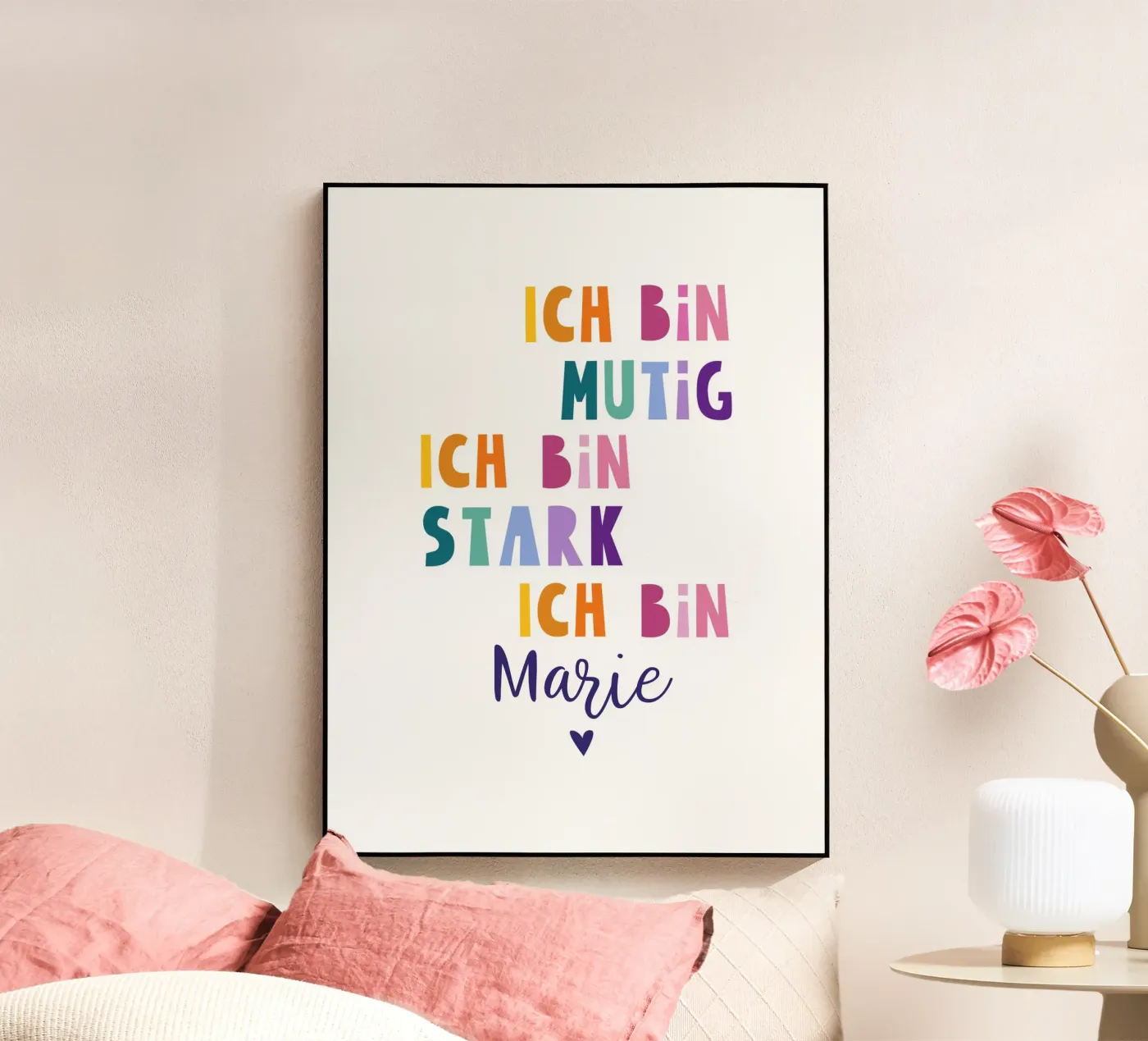 Ich bin mutig, ich bin stark - Affirmation Kinder plexiglass da annimueller