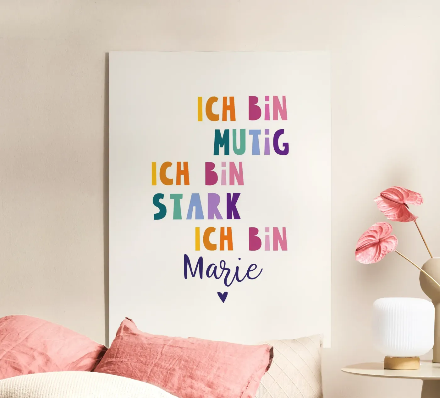 Ich bin mutig, ich bin stark - Affirmation Kinder plexiglass da annimueller
