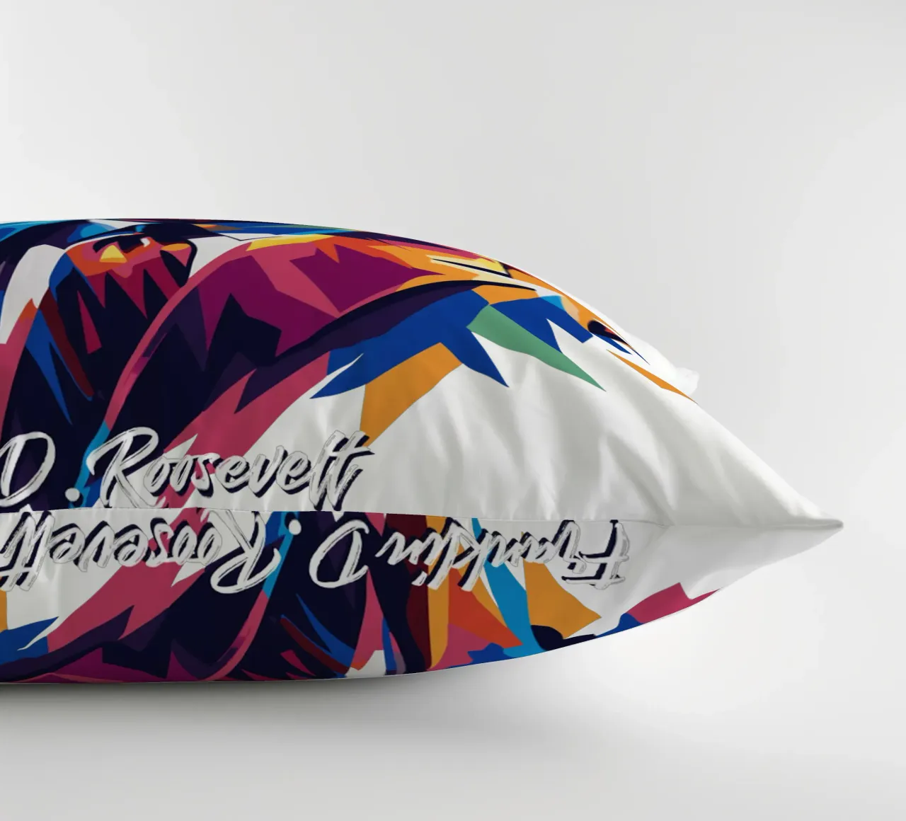 Franklin D. Roosevelt in WPAP Pop ARt cuscino da vectorartnesia