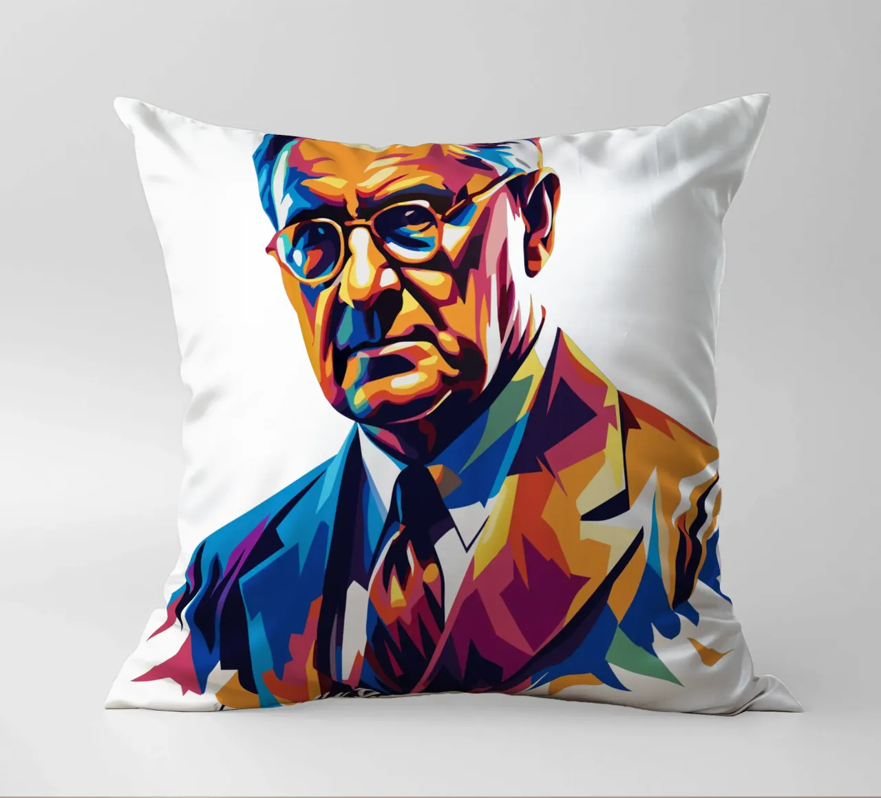 Franklin D. Roosevelt in WPAP Pop ARt cuscino da vectorartnesia