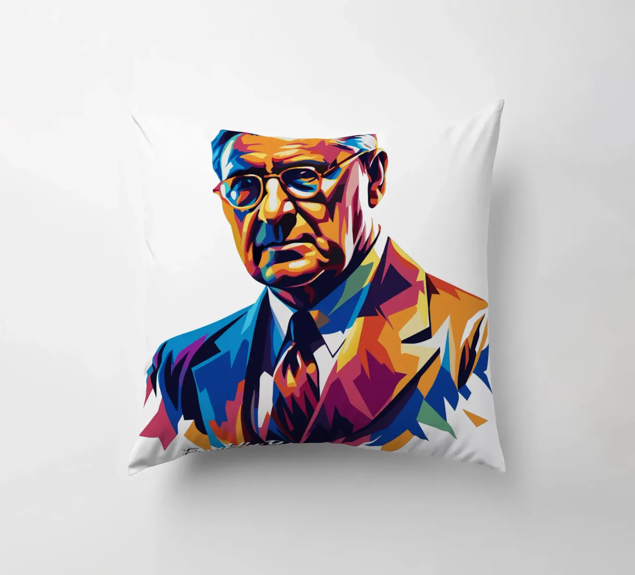 Franklin D. Roosevelt in WPAP Pop ARt cuscino da vectorartnesia