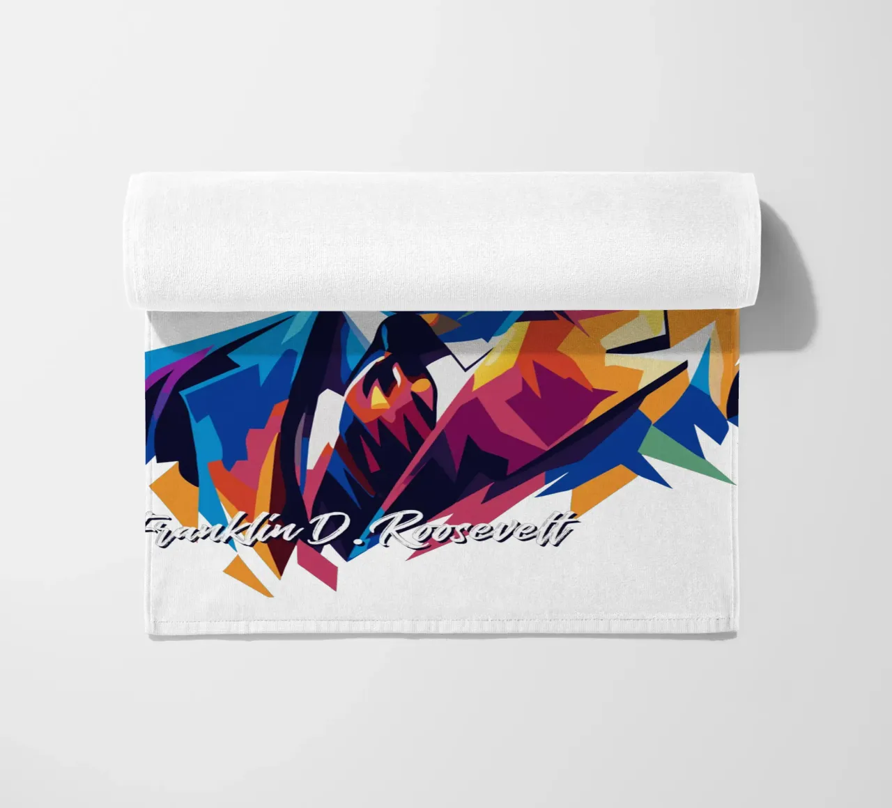 Franklin D. Roosevelt in WPAP Pop ARt telo mare da vectorartnesia