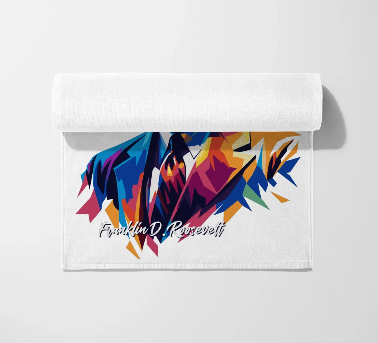 Franklin D. Roosevelt in WPAP Pop ARt telo mare da vectorartnesia