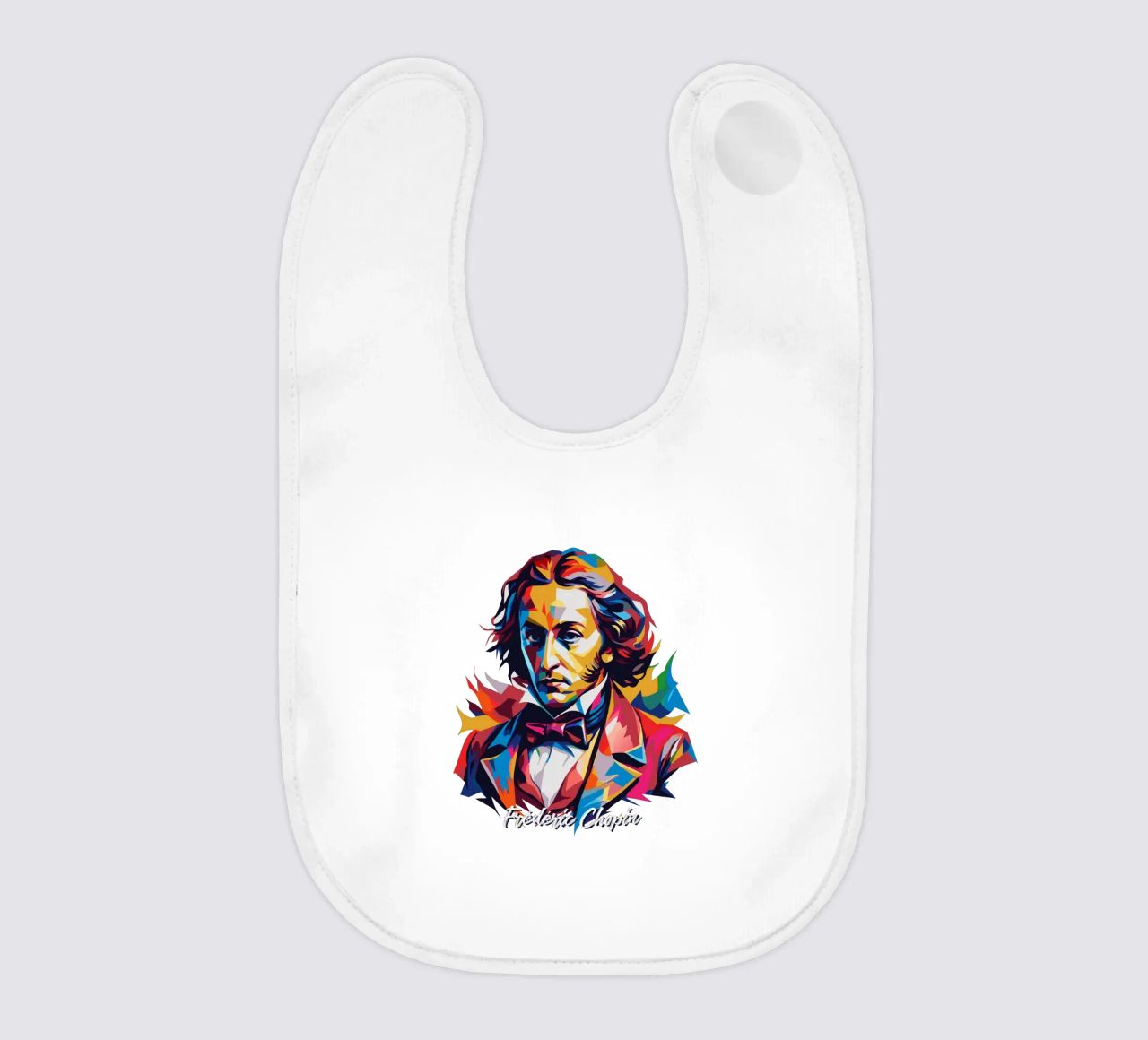 Frederic Chopin In WPAP POP ART bavaglino da vectorartnesia