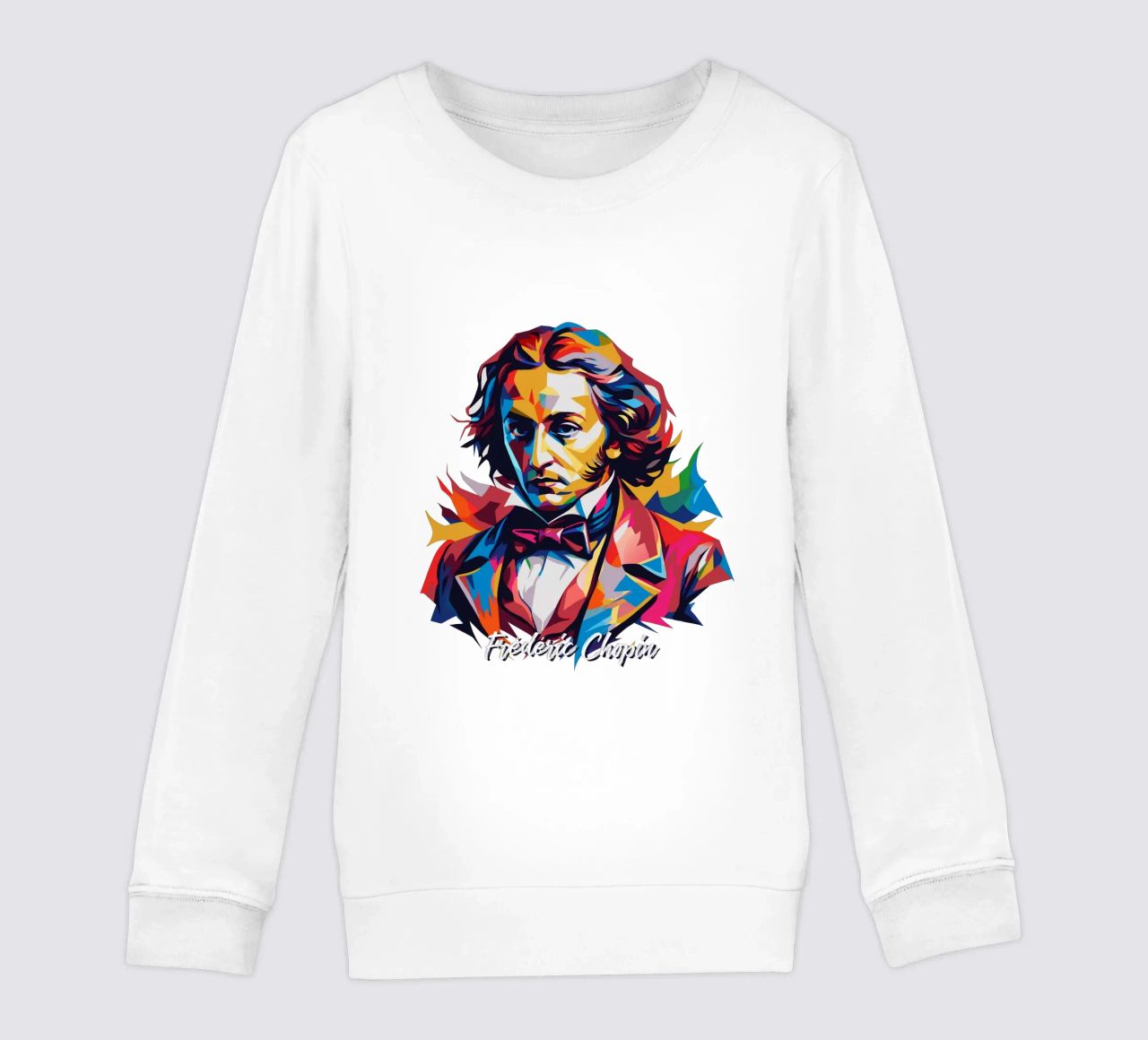 Frederic Chopin In WPAP POP ART felpa bambino da vectorartnesia