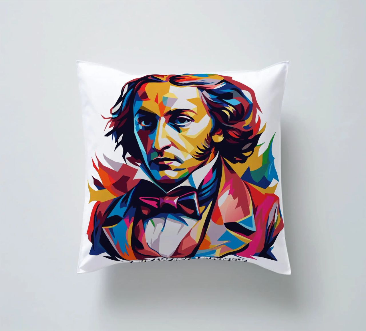 Frederic Chopin In WPAP POP ART cuscino da vectorartnesia