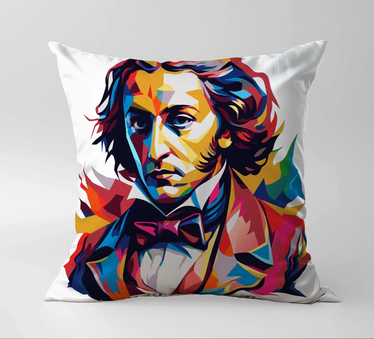 Frederic Chopin In WPAP POP ART cuscino da vectorartnesia