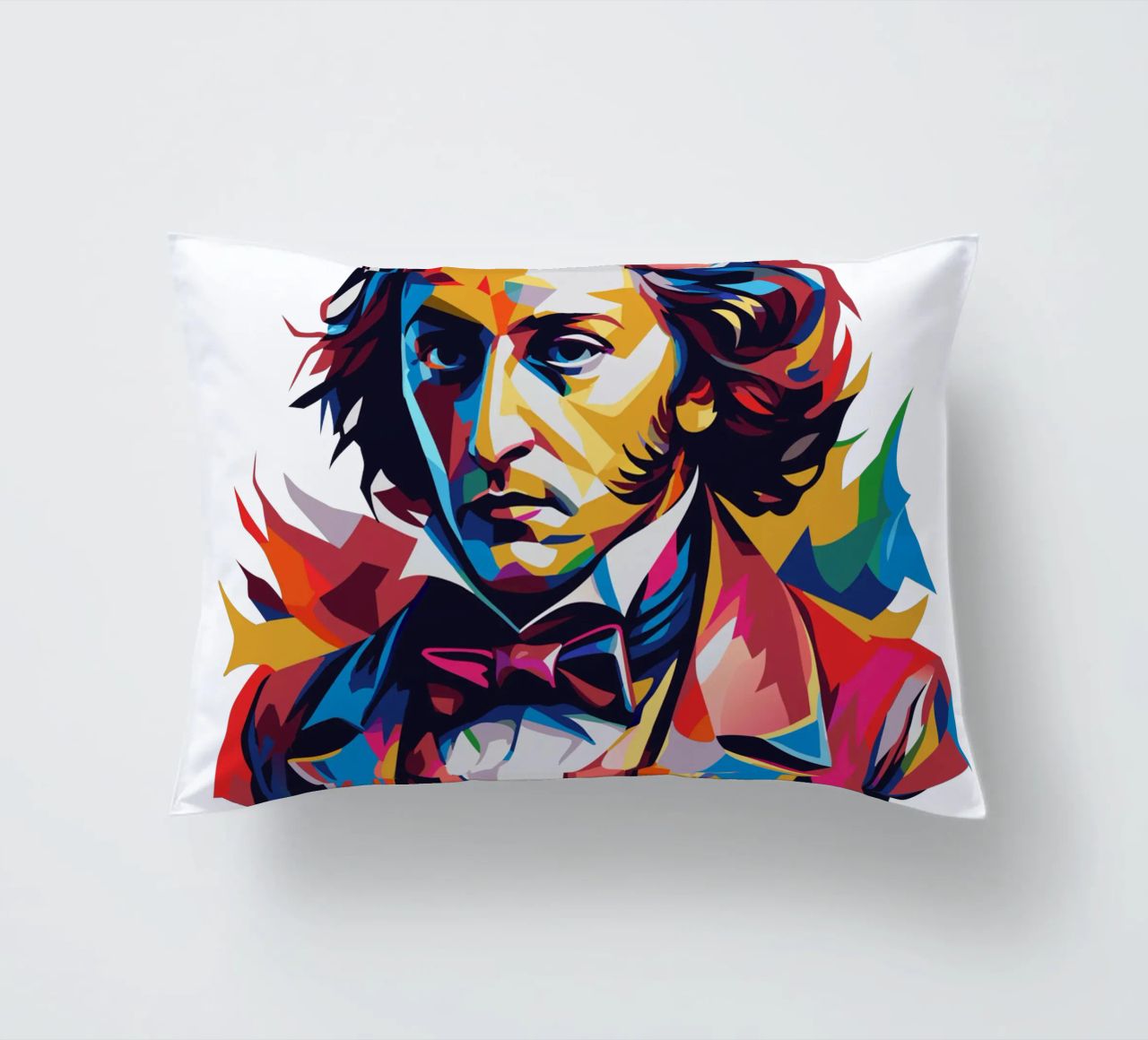 Frederic Chopin In WPAP POP ART cuscino da vectorartnesia