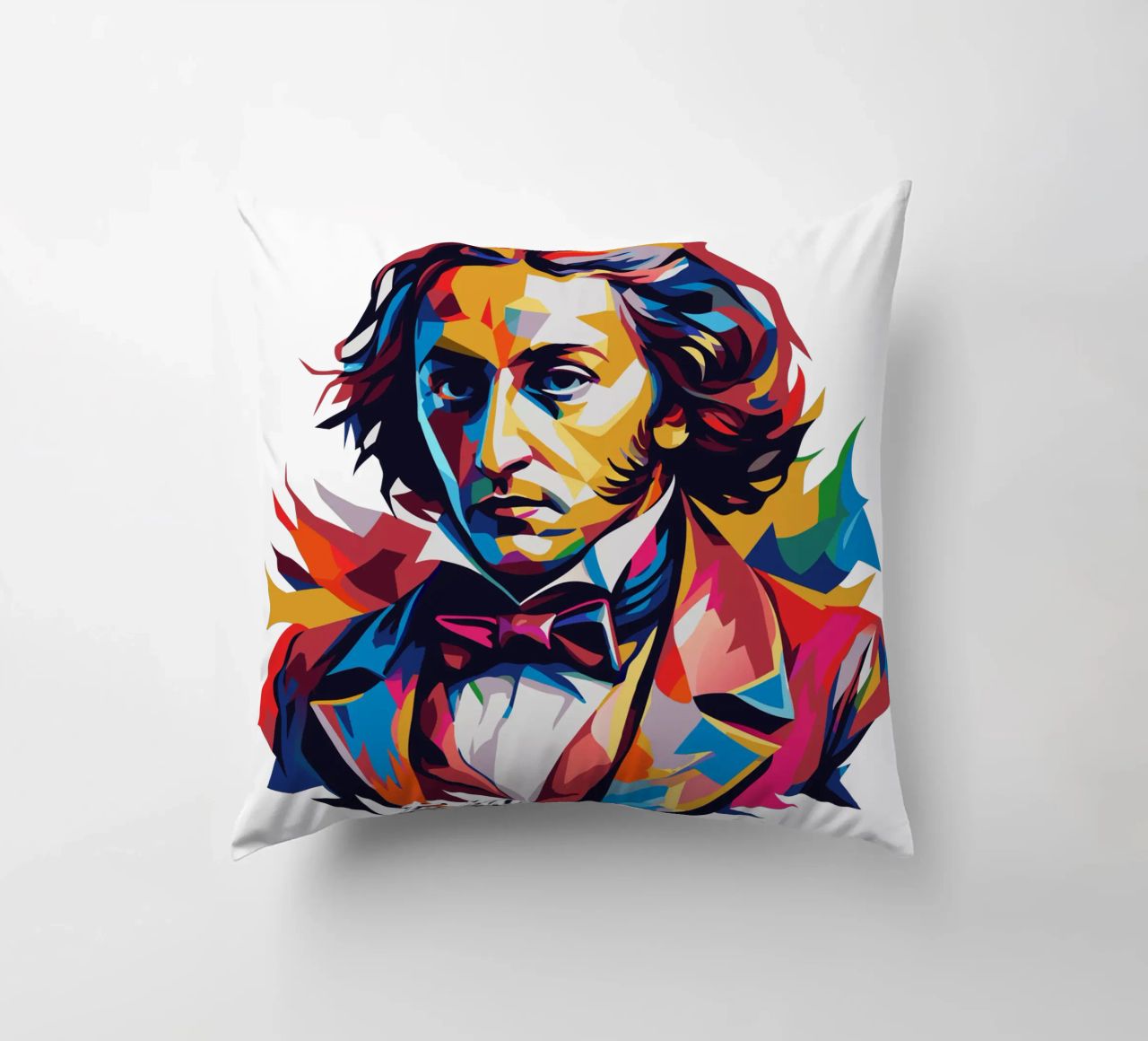 Frederic Chopin In WPAP POP ART cuscino da vectorartnesia