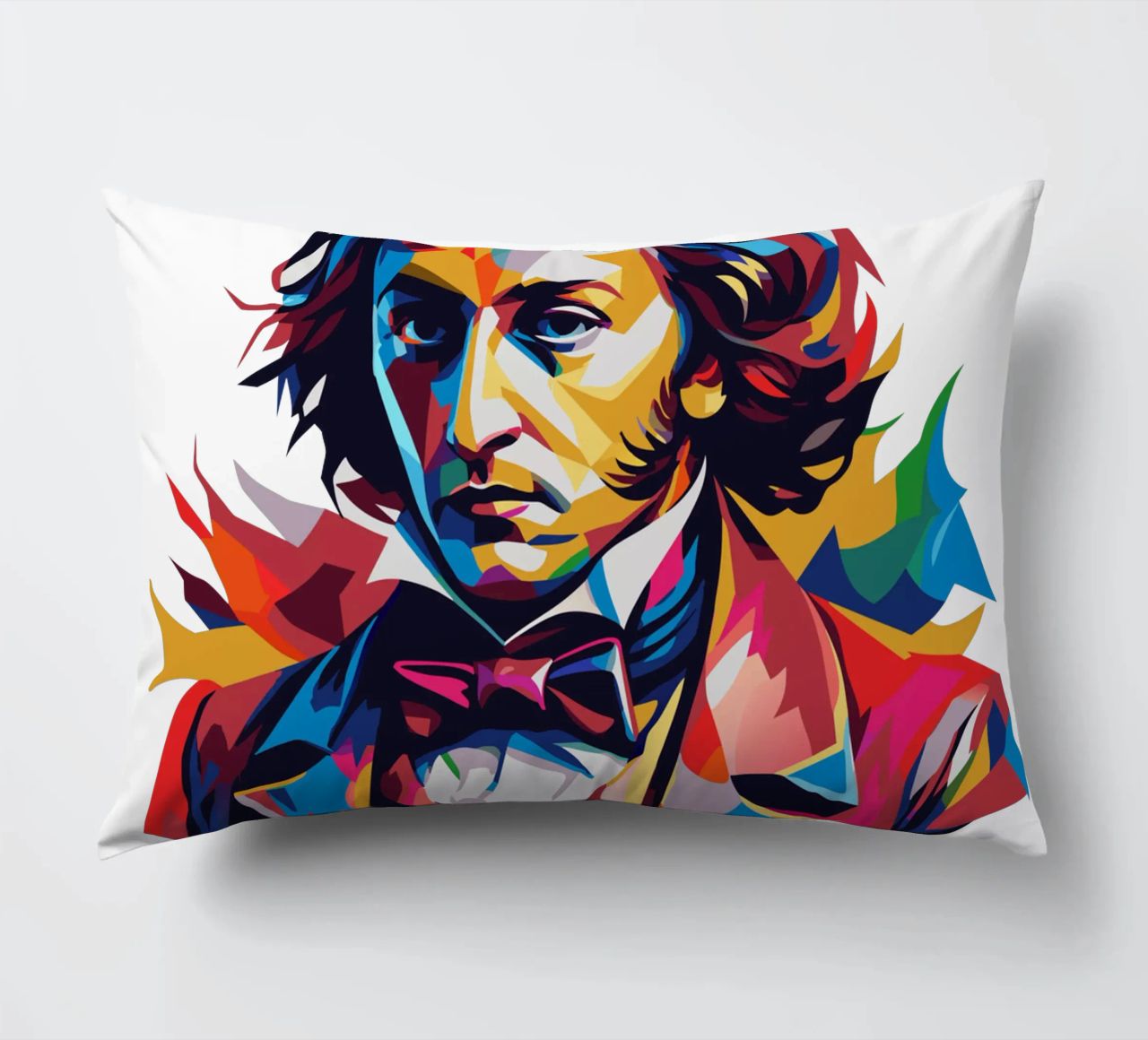 Frederic Chopin In WPAP POP ART cuscino da vectorartnesia