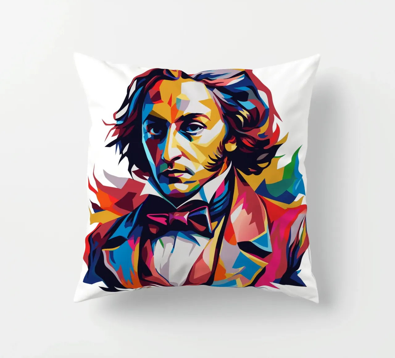 Frederic Chopin In WPAP POP ART cojín de vectorartnesia