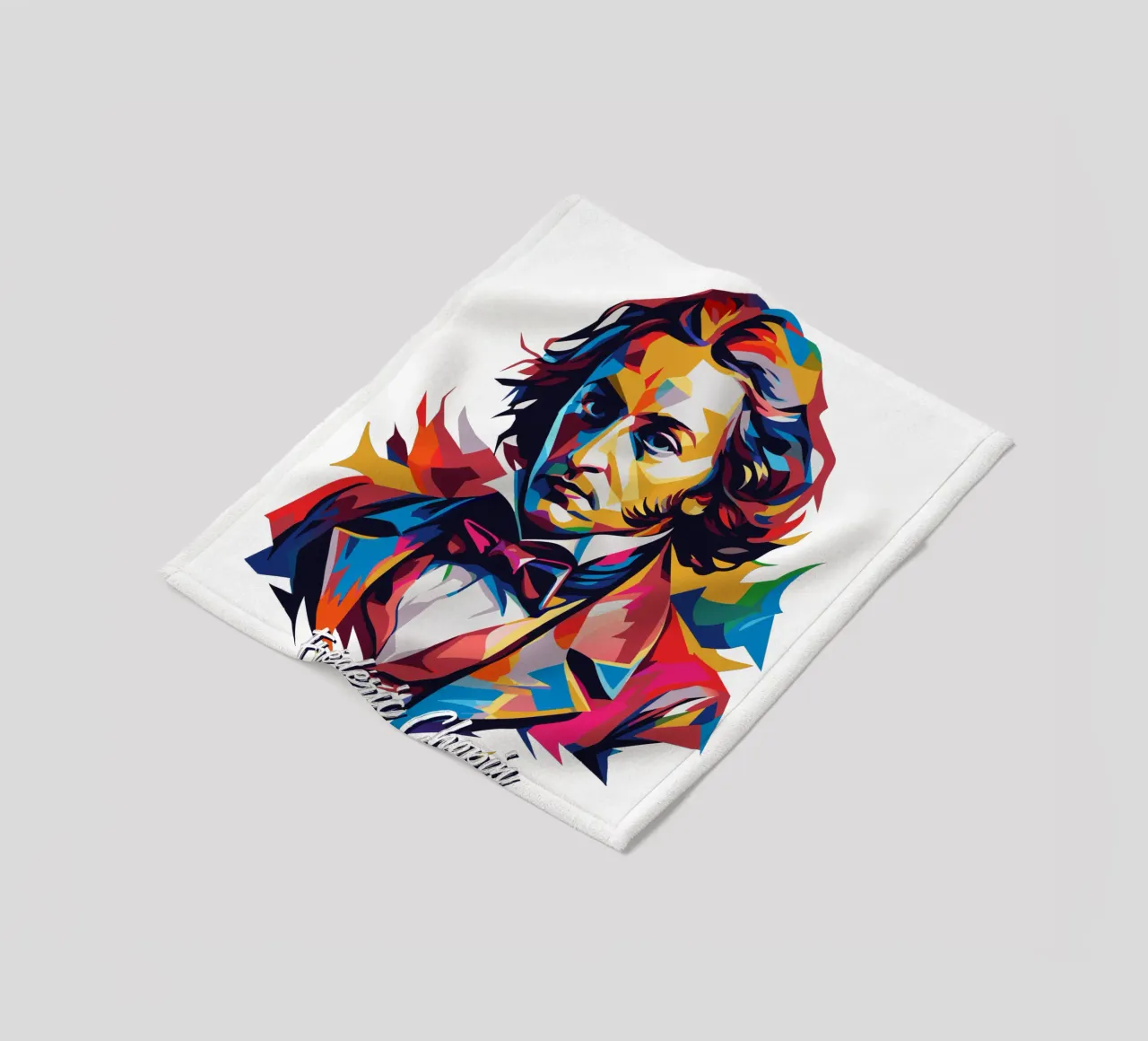 Frederic Chopin In WPAP POP ART coperta in pile da vectorartnesia