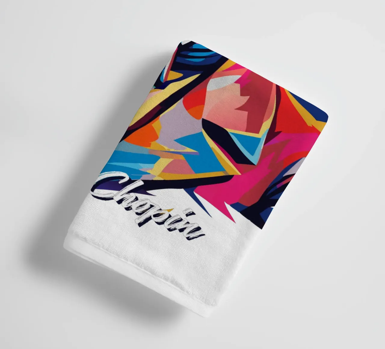 Frederic Chopin In WPAP POP ART asciugamano da bagno da vectorartnesia