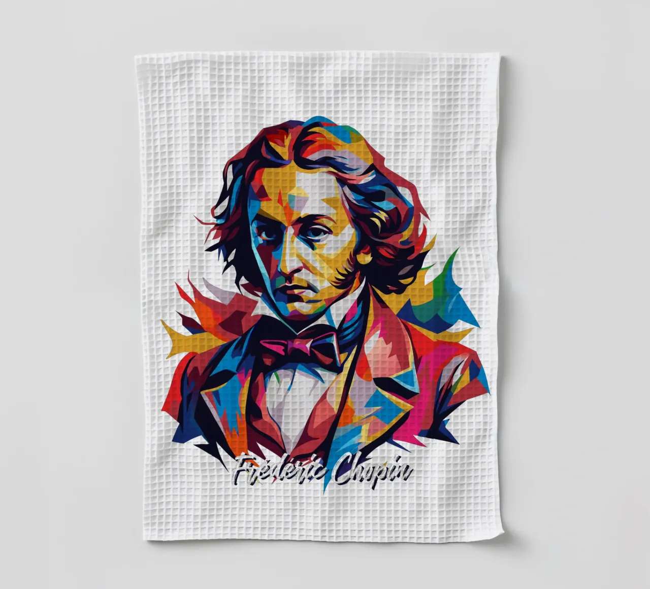 Frederic Chopin In WPAP POP ART canovaccio da cucina da vectorartnesia