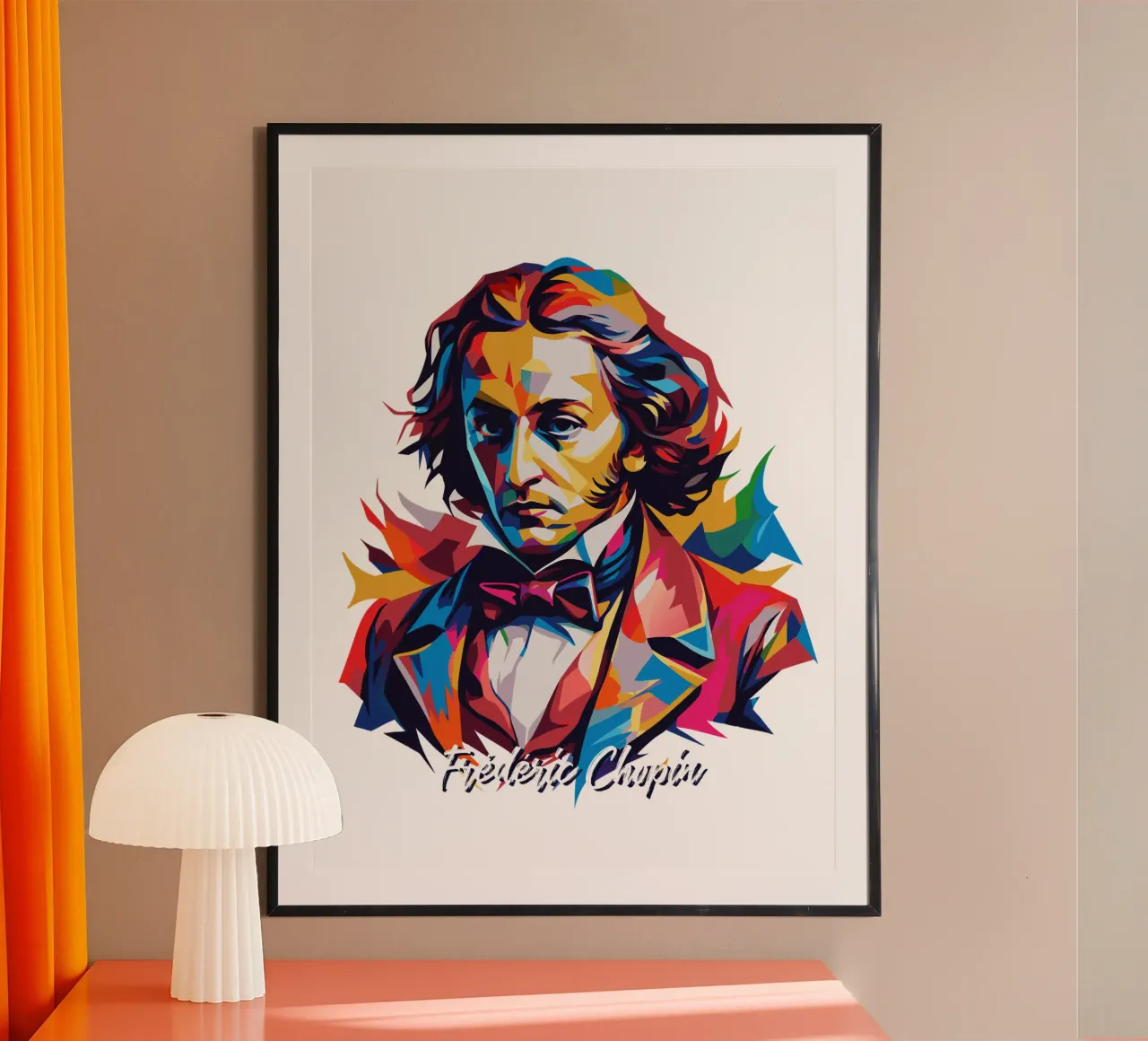 Frederic Chopin In WPAP POP ART poster da vectorartnesia