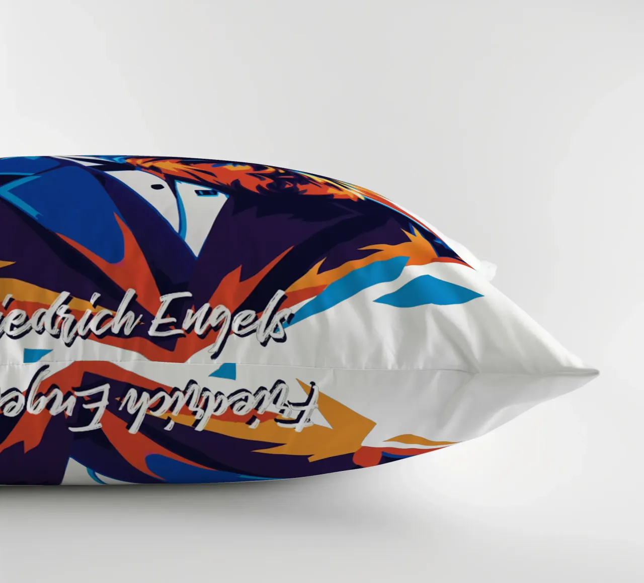 Friedrich Engels in WPAP POP ART cuscino da vectorartnesia