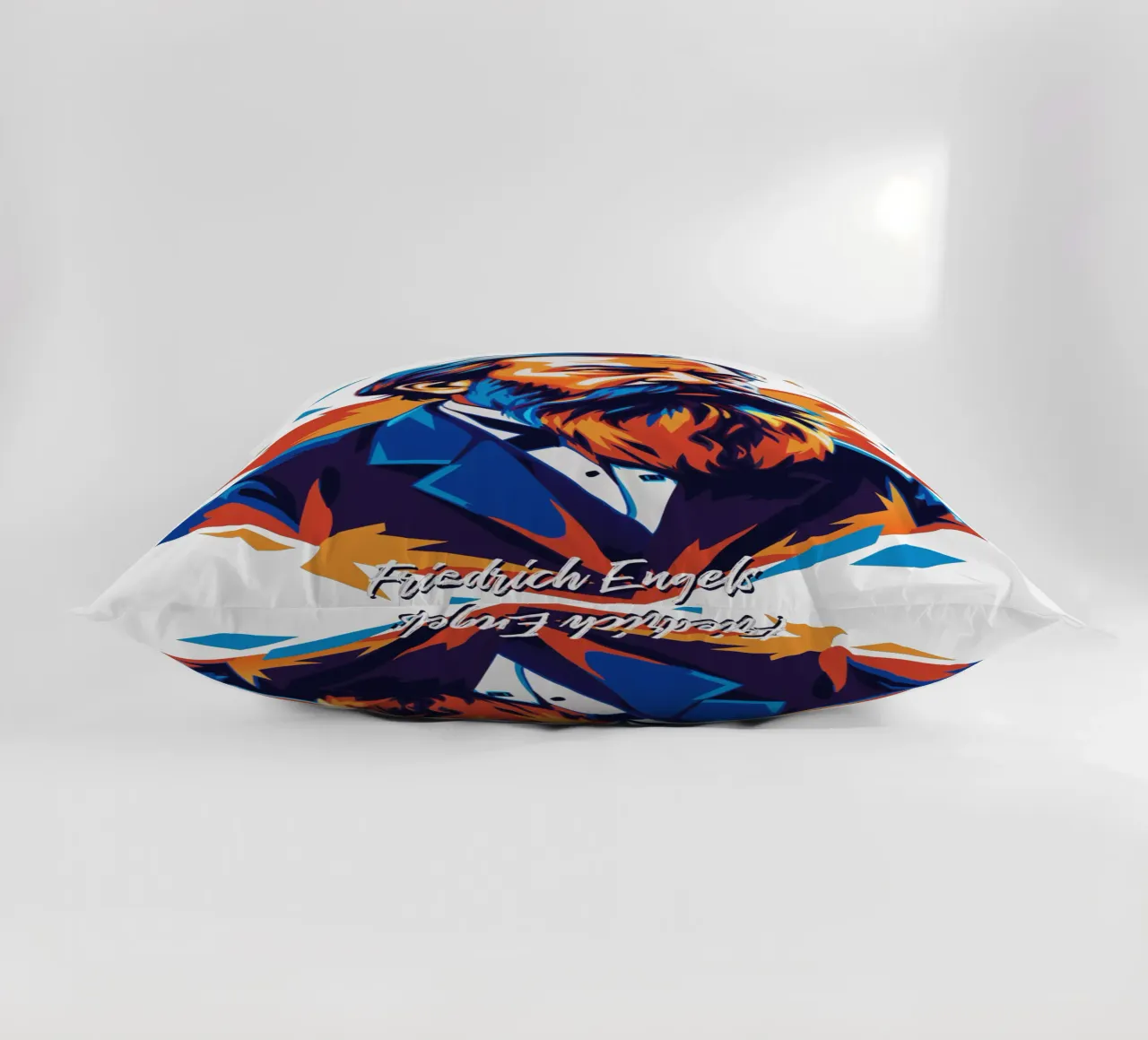 Friedrich Engels in WPAP POP ART cuscino da vectorartnesia