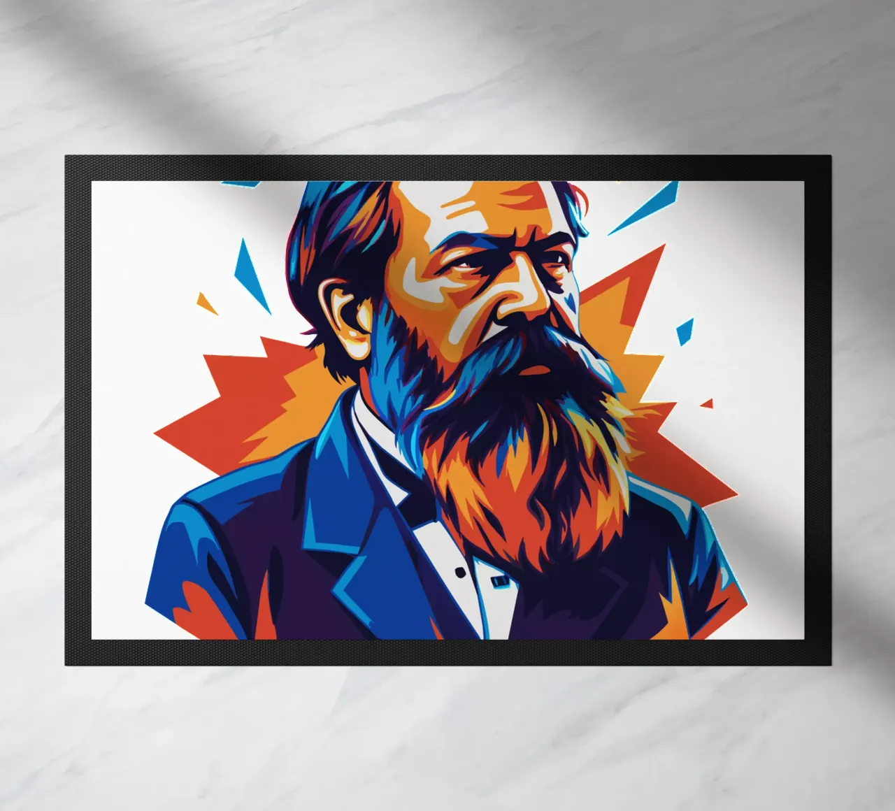 Friedrich Engels in WPAP POP ART zerbino da vectorartnesia