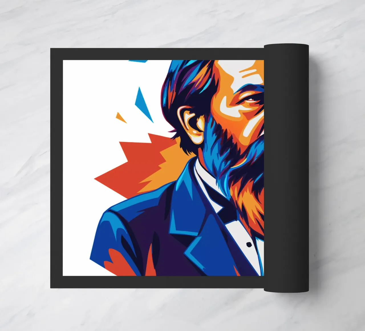 Friedrich Engels in WPAP POP ART zerbino da vectorartnesia