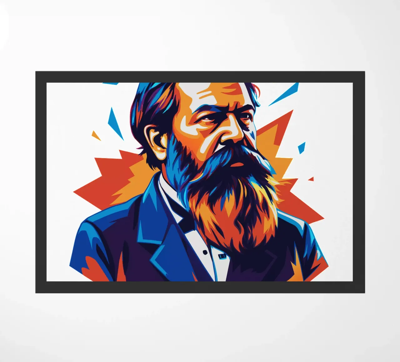 Friedrich Engels in WPAP POP ART zerbino da vectorartnesia