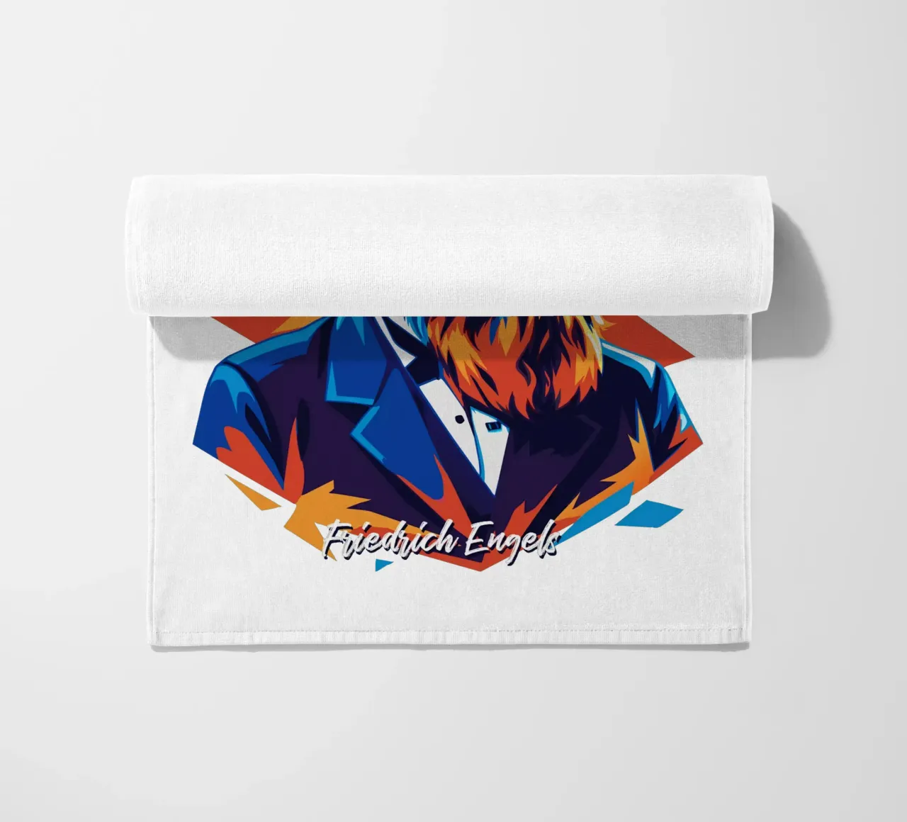 Friedrich Engels in WPAP POP ART telo mare da vectorartnesia