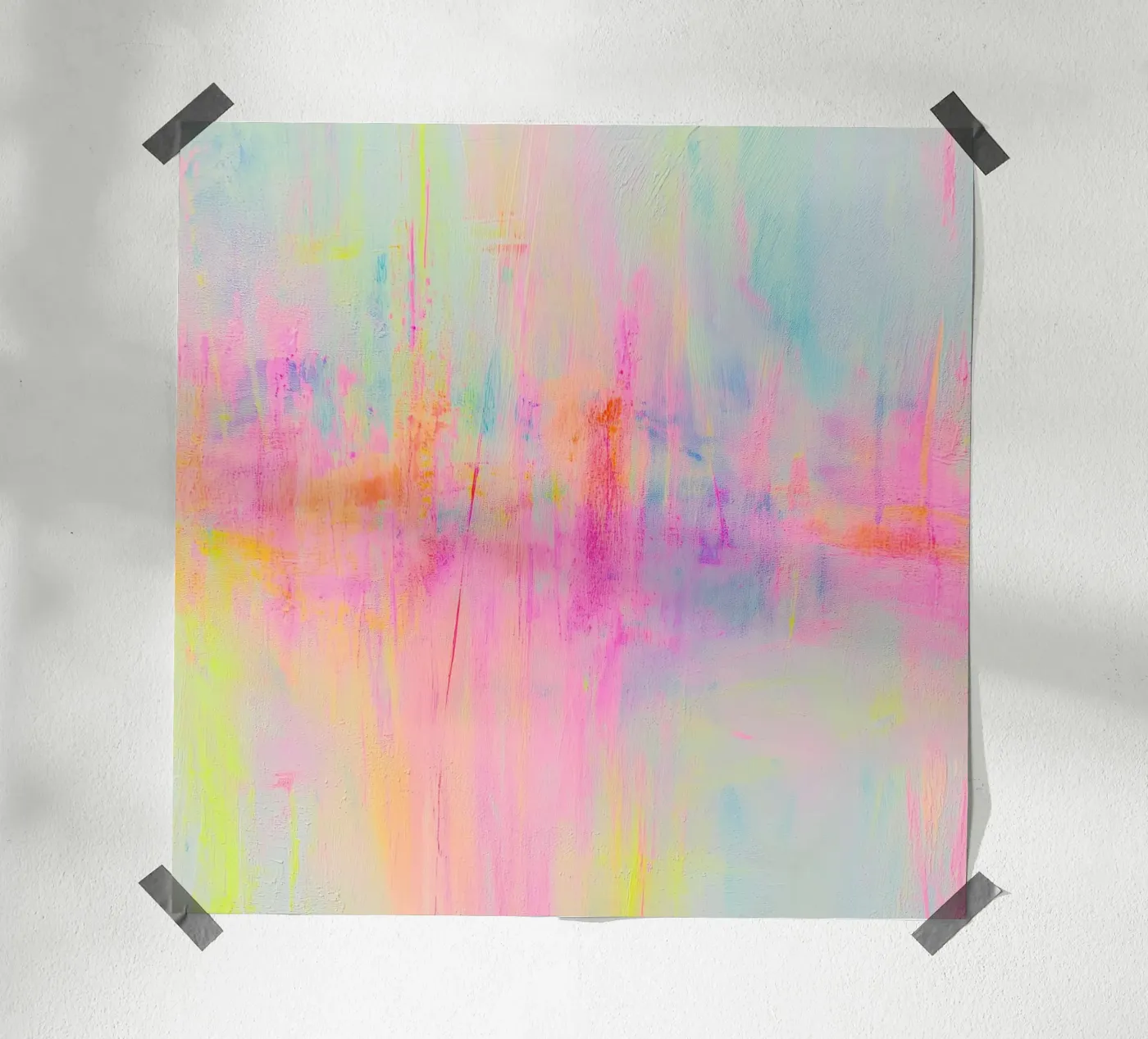 Pulsating Neon Border poster van Carinaprint