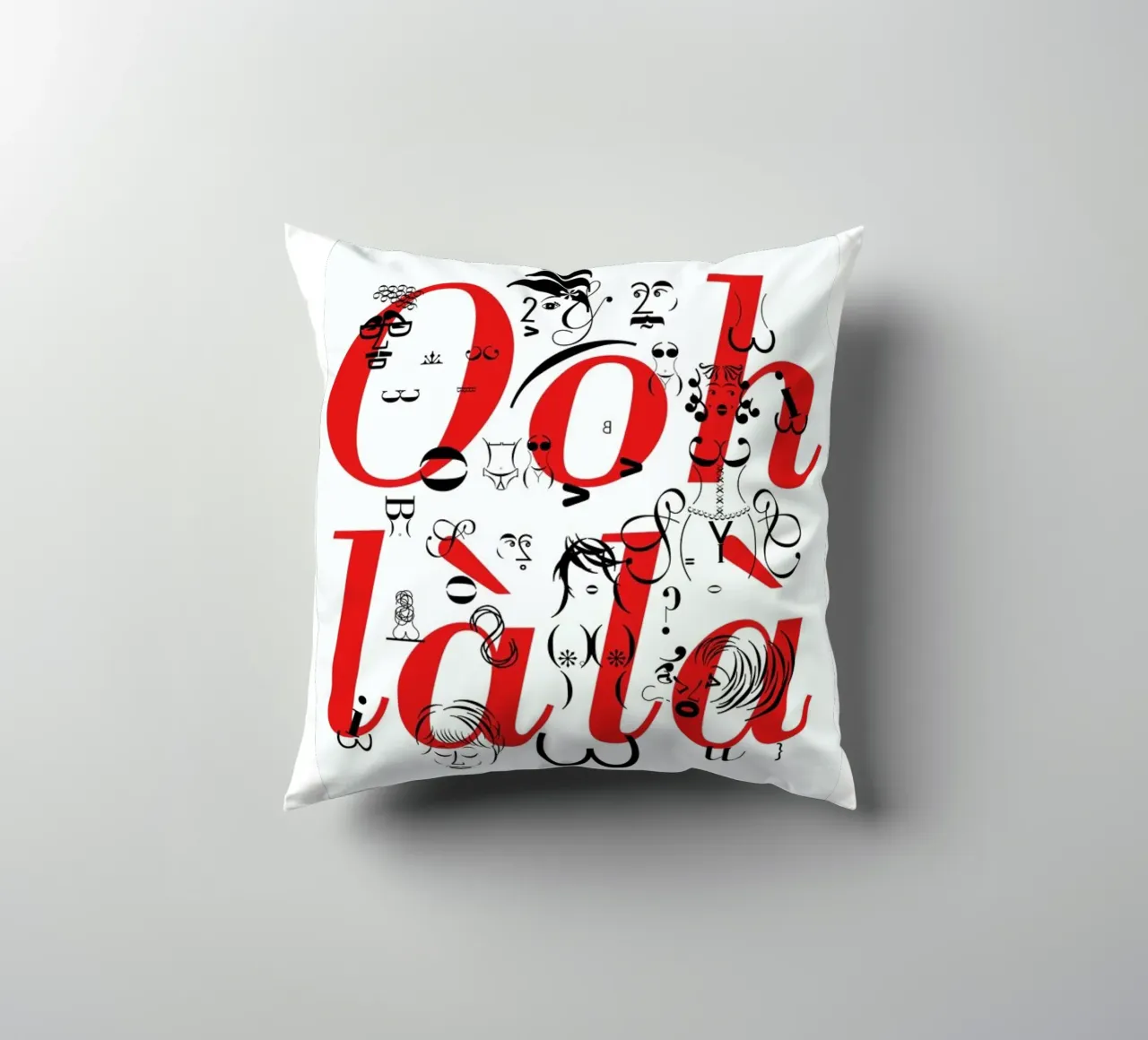 Ooh Là Là cuscino da Catherine Aguilar