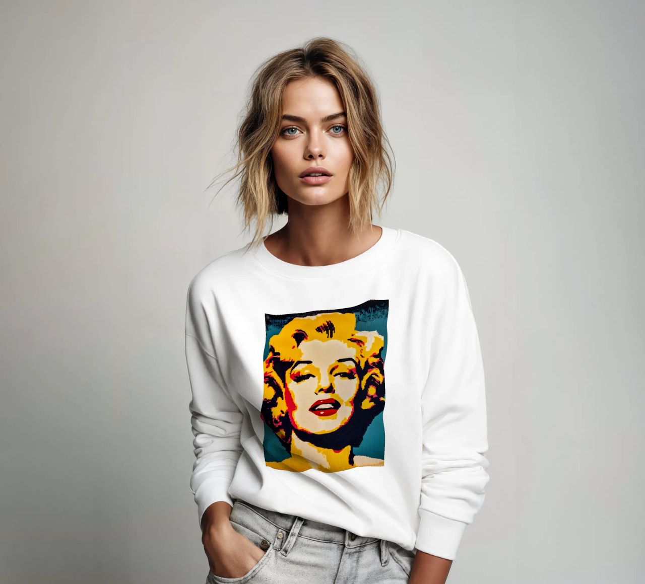 Tessili Ritratto di Marilyn Monroe Design felpa da Autofocus