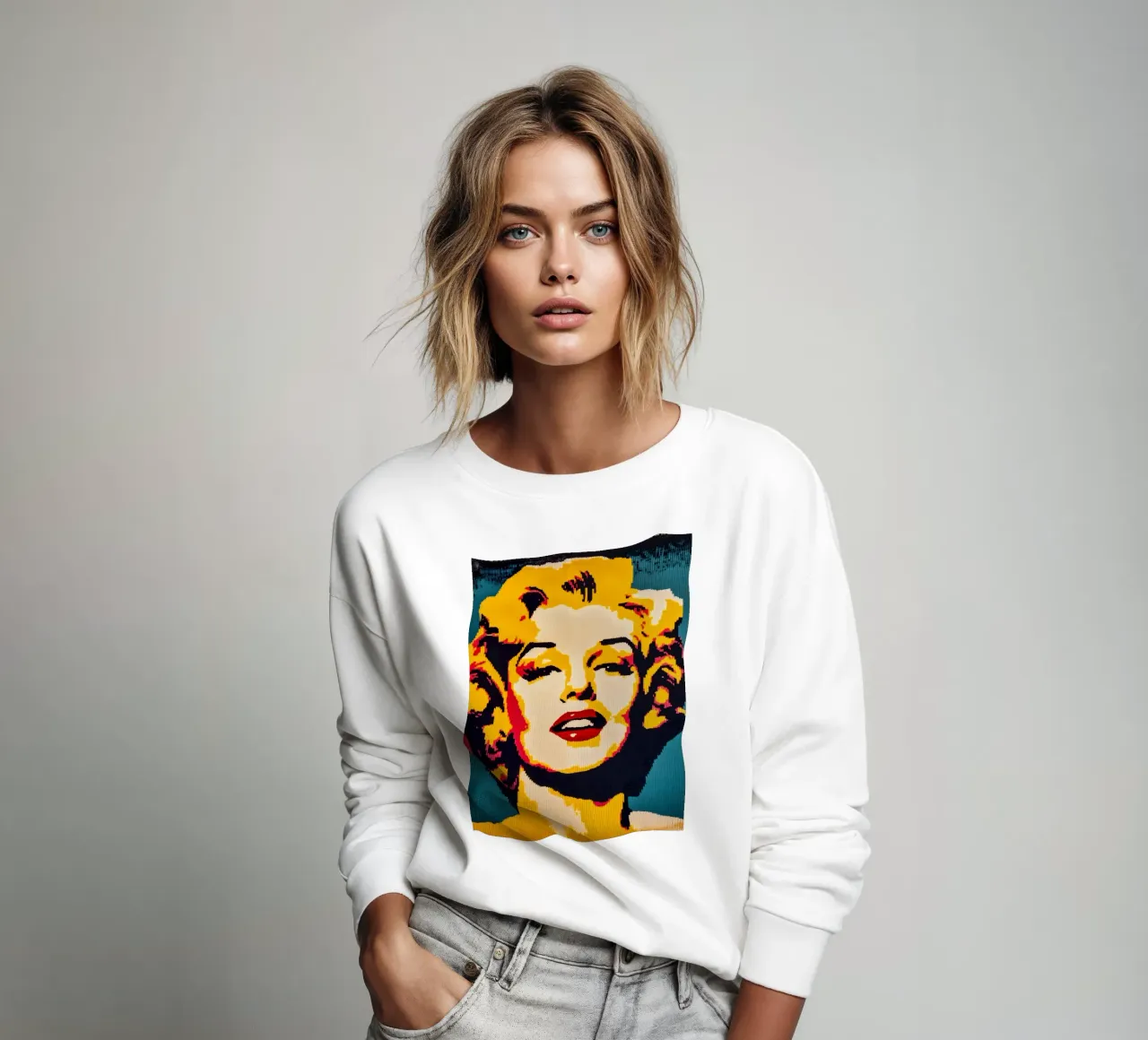 Tessili Ritratto di Marilyn Monroe Design felpa da Autofocus