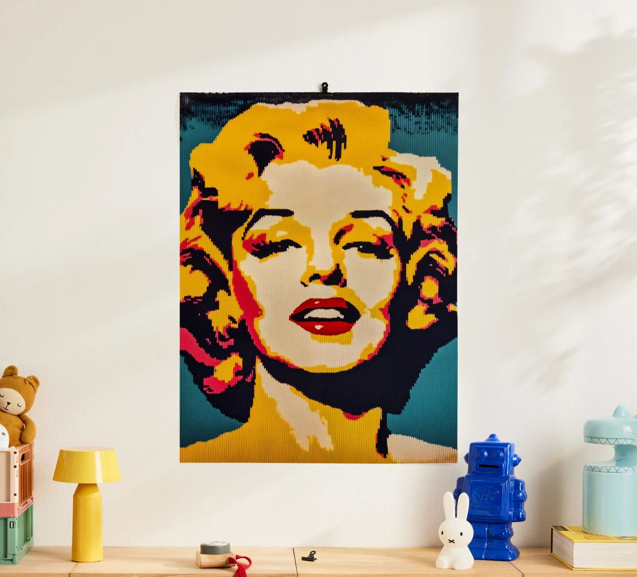 Tessili Ritratto di Marilyn Monroe Design poster da Autofocus