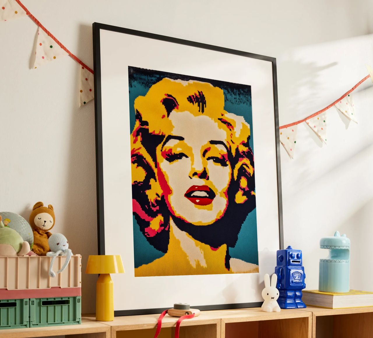 Tessili Ritratto di Marilyn Monroe Design poster da Autofocus