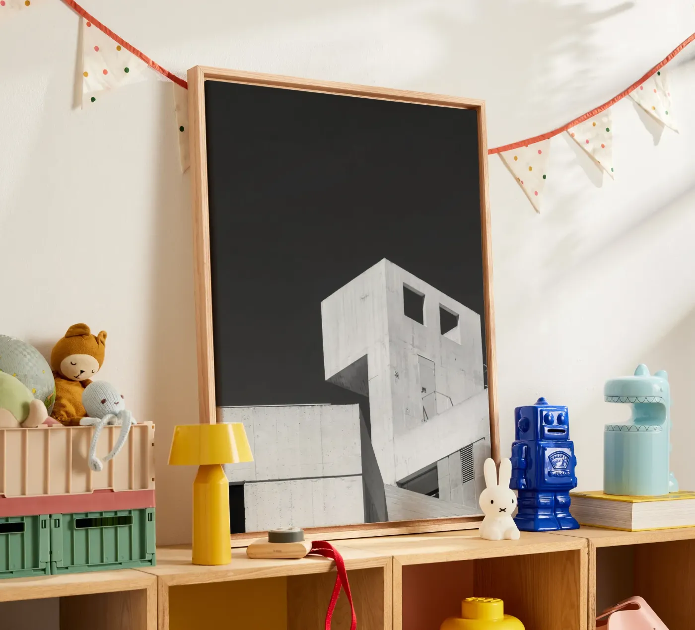 Edifici illuminati dal sole Pareti tela da PERSIE