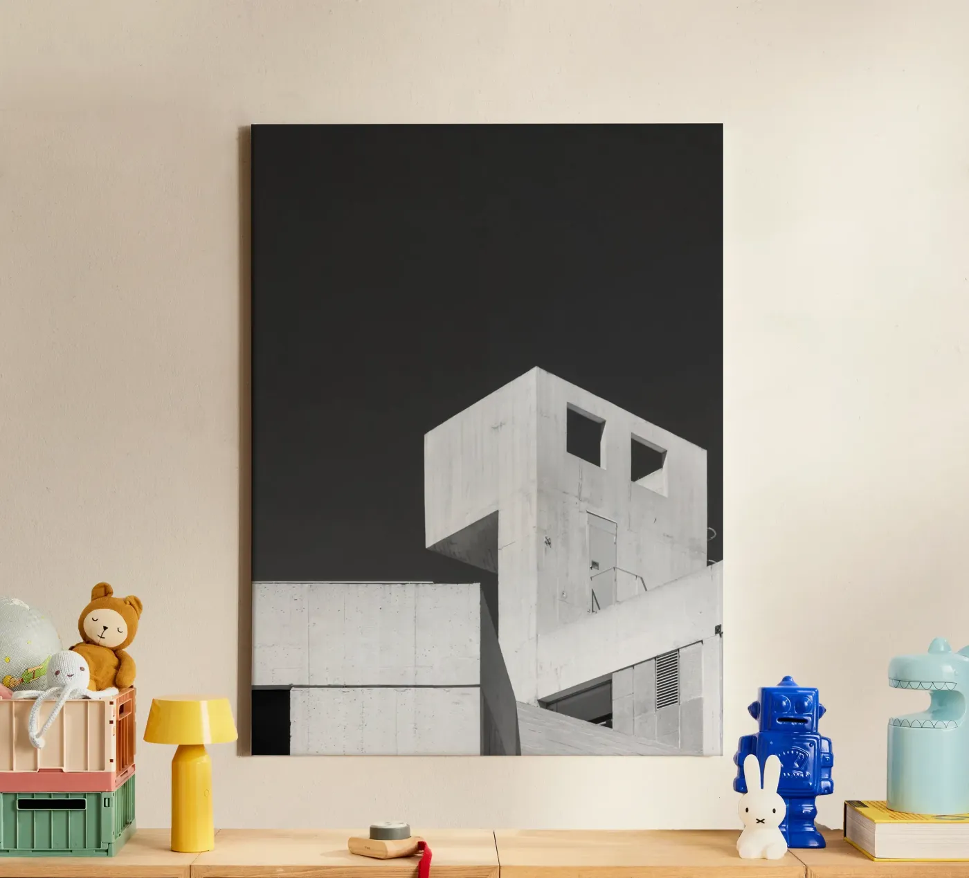 Edifici illuminati dal sole Pareti tela da PERSIE