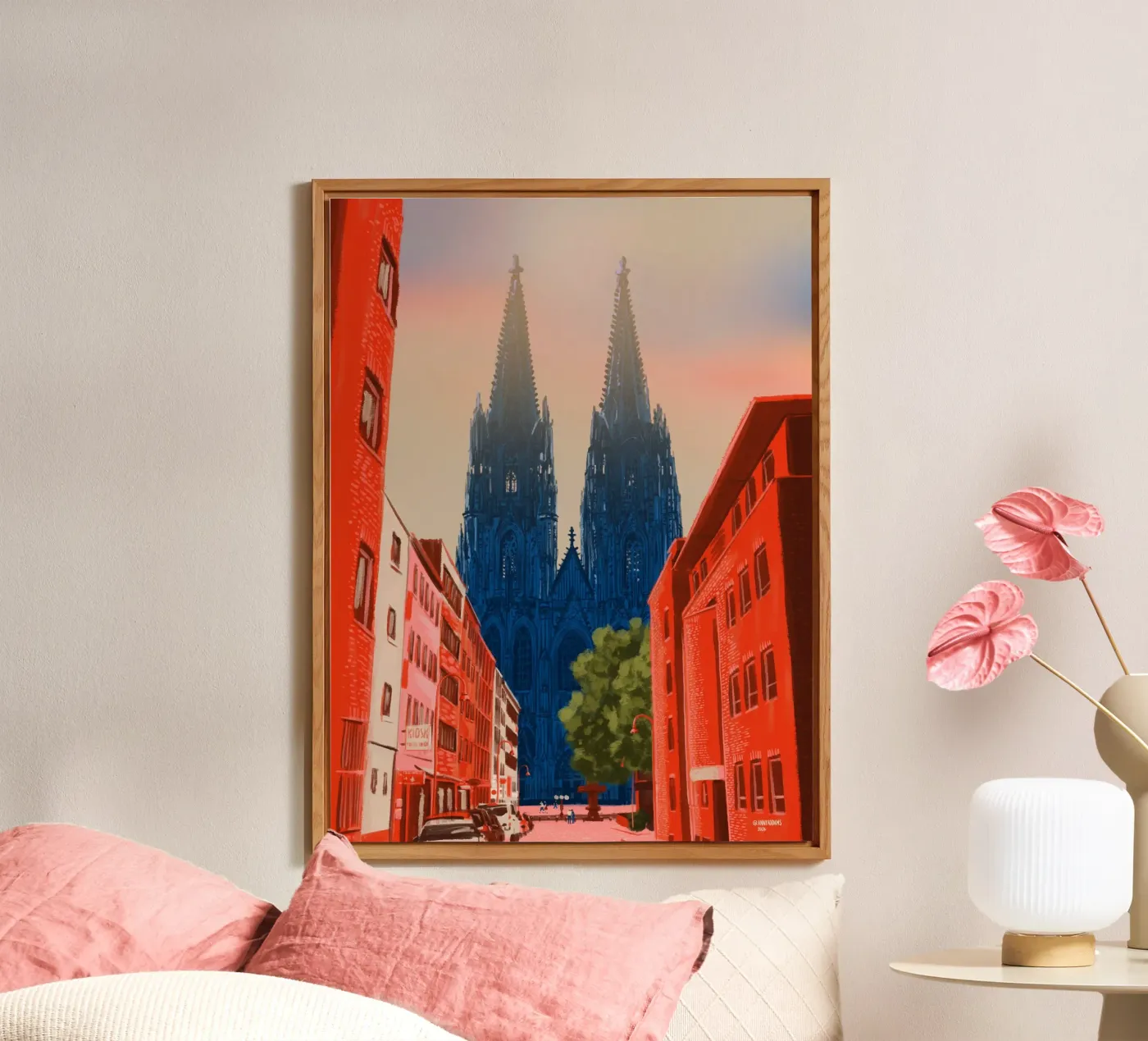 Keulen aluminium-dibond van Anny Addams