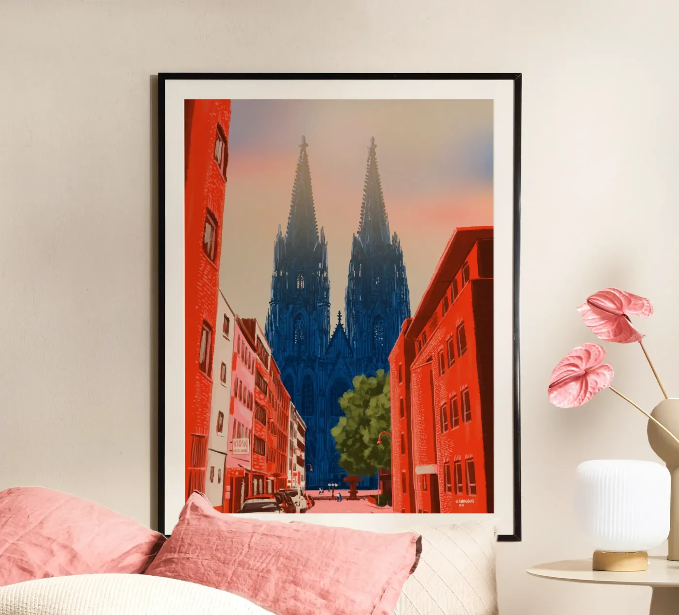 Cologne poster by Anny Addams