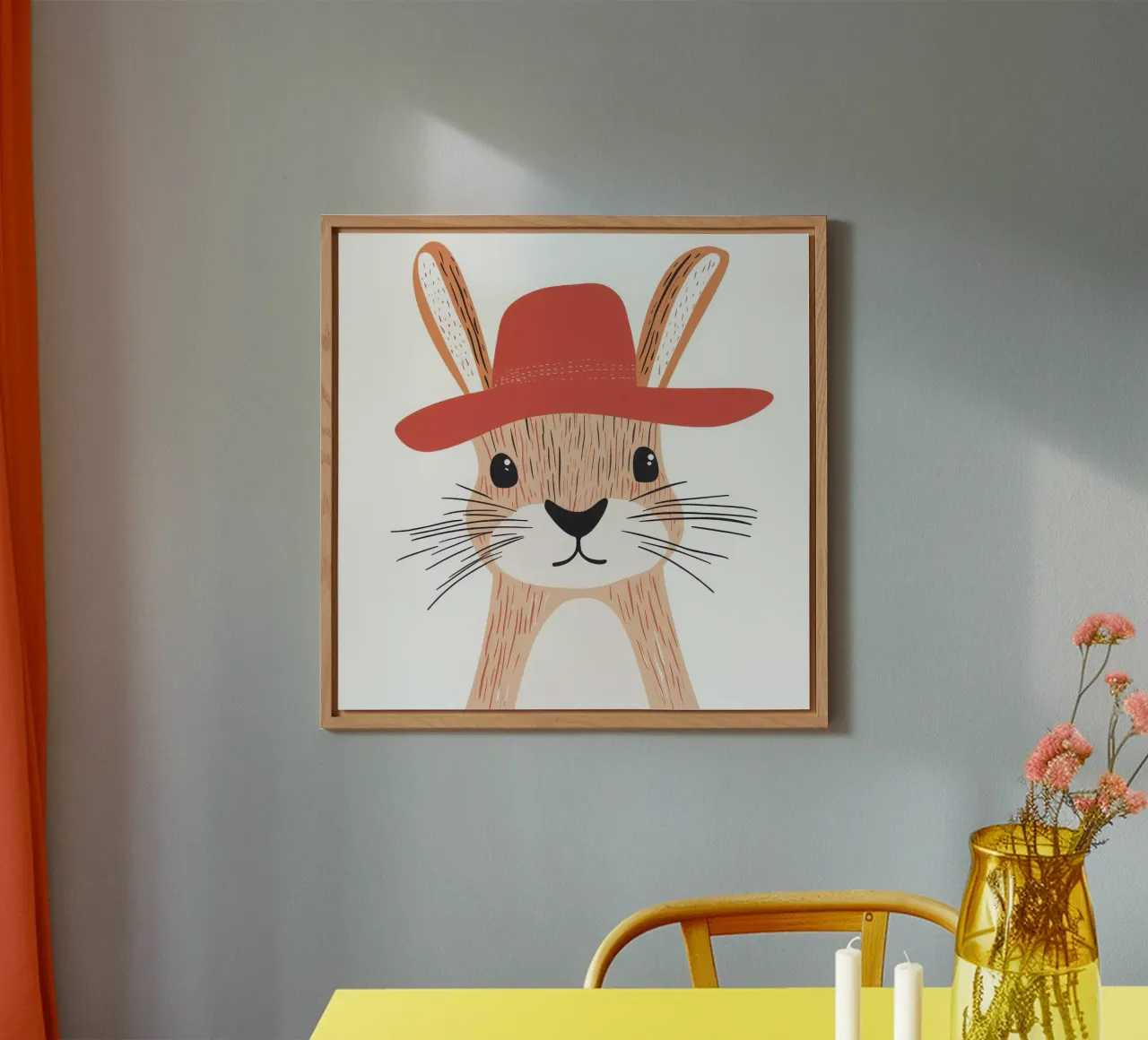 Cute Rabbit 2 alluminio dibond da So Cute Land - Affiches et posters