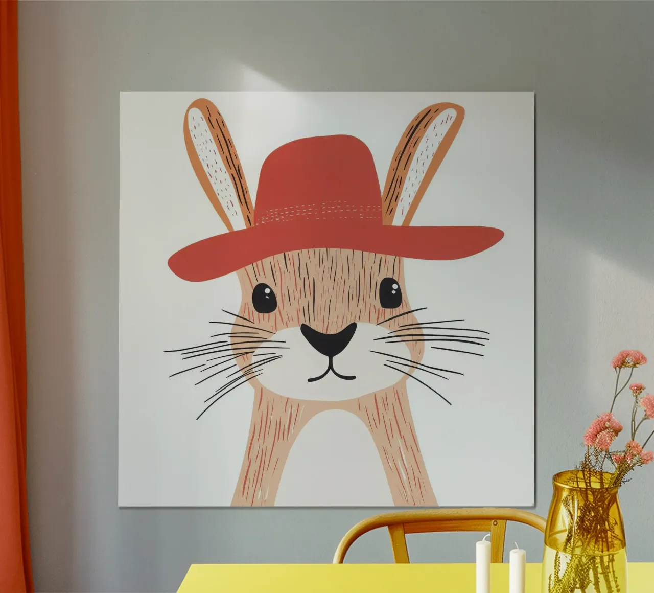Cute Rabbit 2 carta hahnemühle da So Cute Land - Affiches et posters