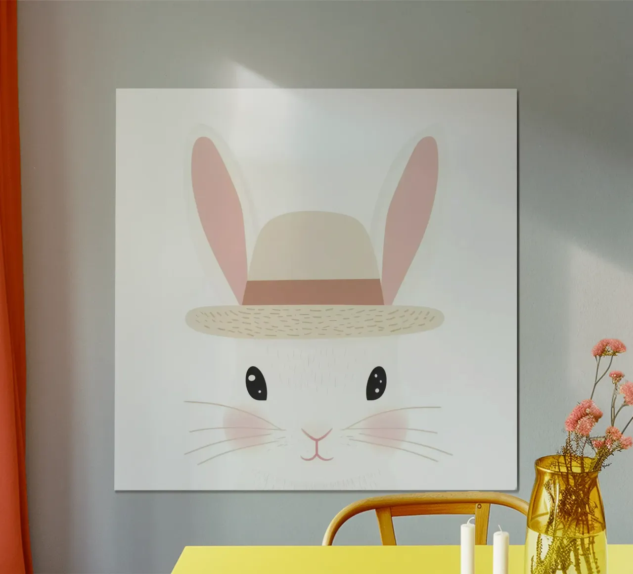 Cute Rabbit 3 carta hahnemühle da So Cute Land - Affiches et posters