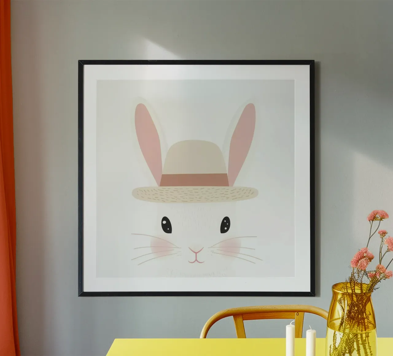 Cute Rabbit 3 carta hahnemühle da So Cute Land - Affiches et posters
