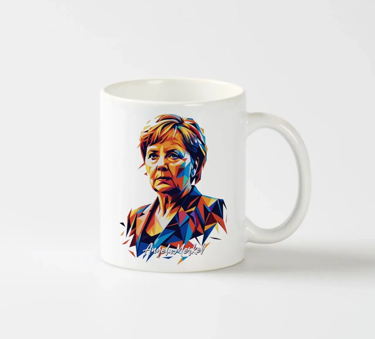 Angela Merkel WPAP Pop ARt tazza in ceramica da vectorartnesia