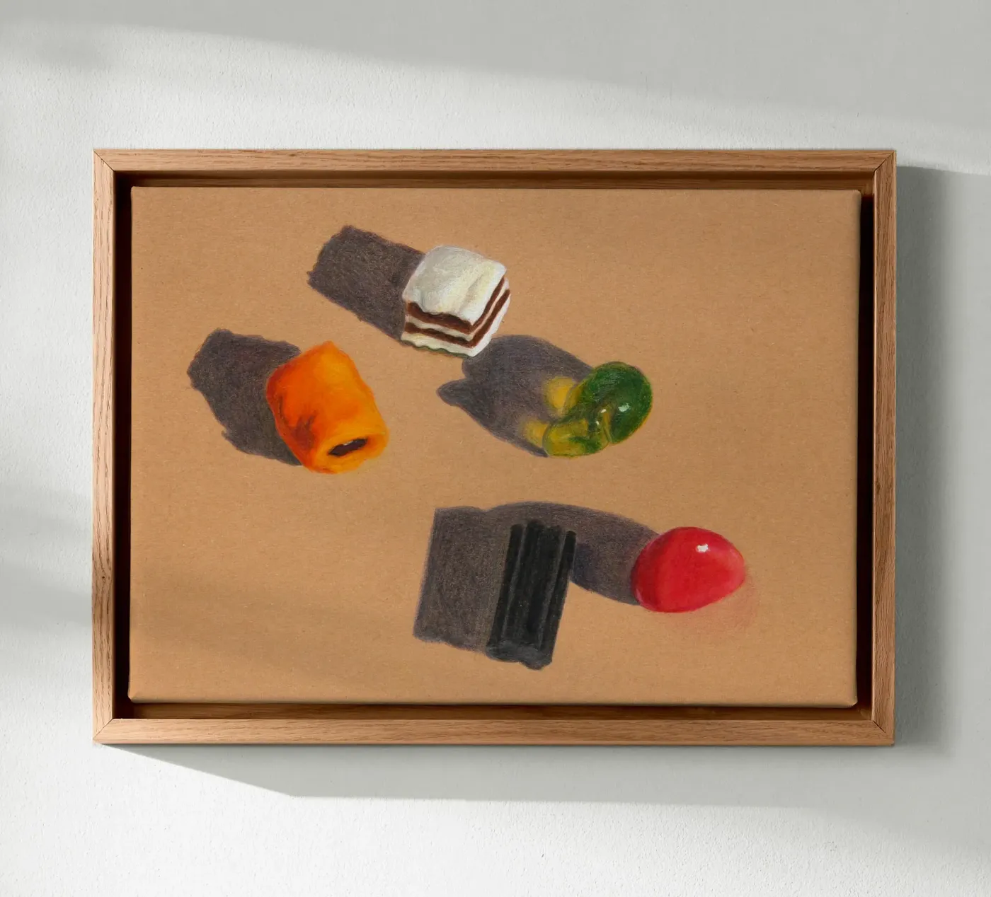 Drawing of sweets tela da Nordlicht Atelier