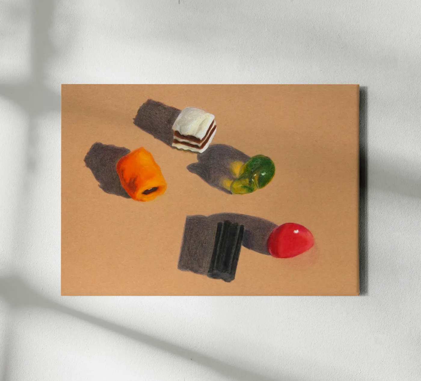 Drawing of sweets tela da Nordlicht Atelier