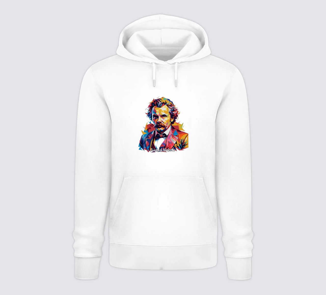 Friedrich Nietzsche WPAP Pop Art felpa con cappuccio da vectorartnesia