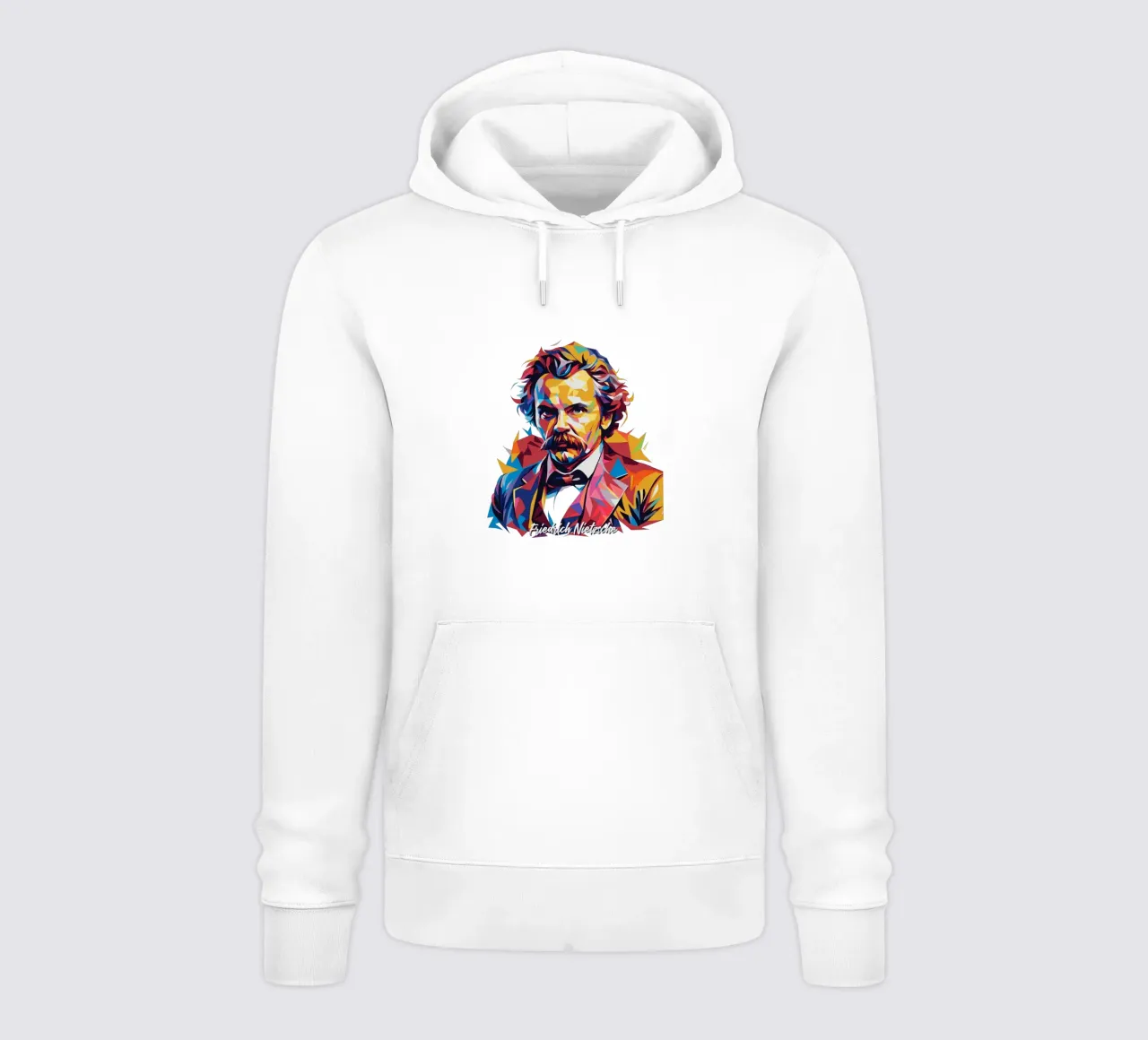 Friedrich Nietzsche WPAP Pop Art sudadera con capucha de vectorartnesia